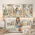 Little Woodland – Custom Poster Set - Tiny Lines