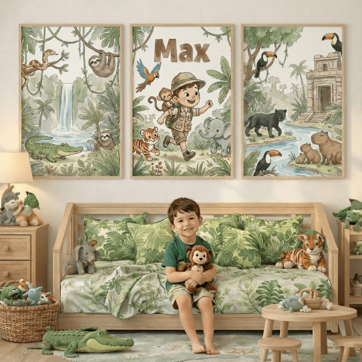 Jungle Adventure – Custom Poster Set - Tiny Lines