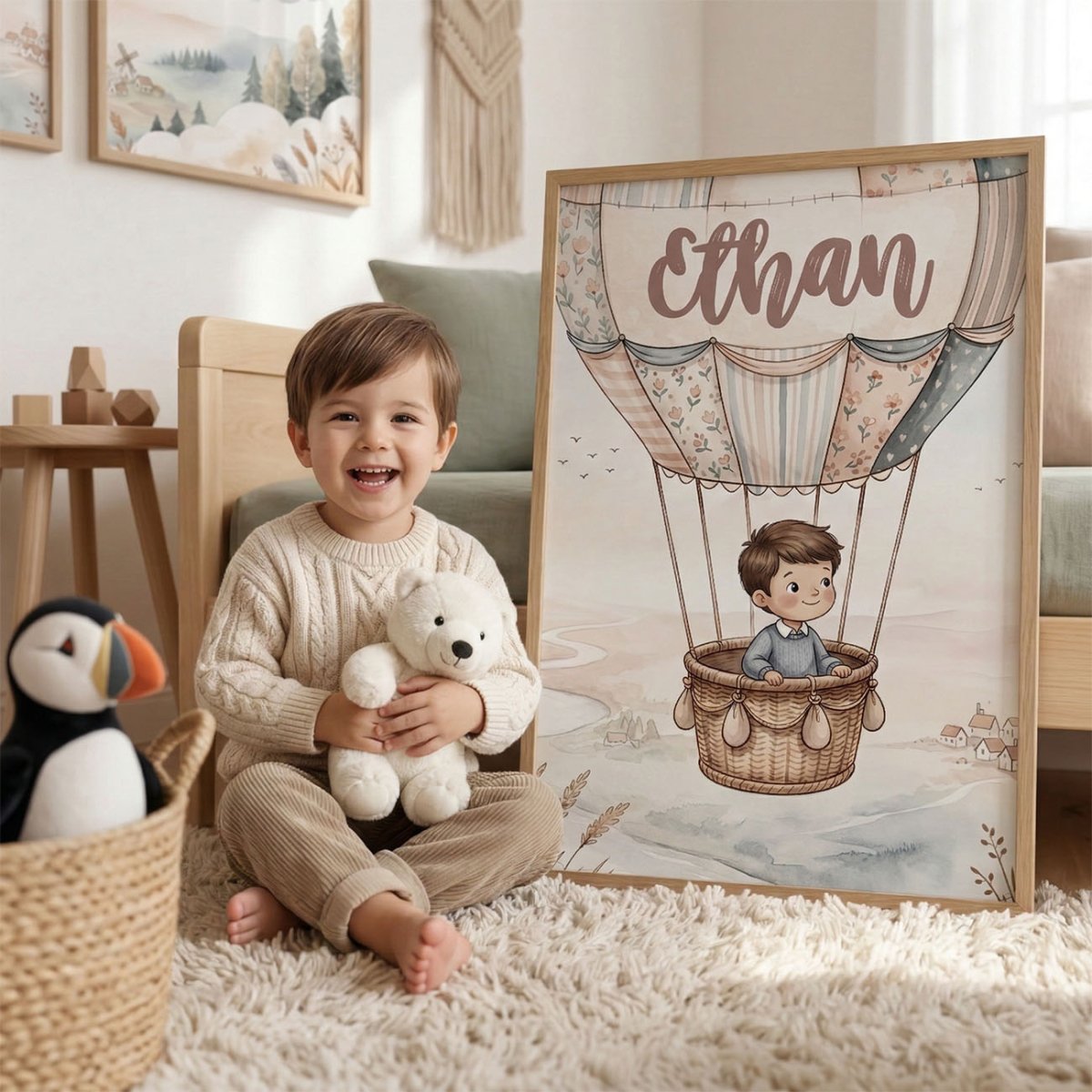 Balloon Adventure – Custom Poster - Tiny Lines