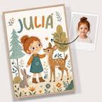Leśna wycieczka – Zestaw Personalizowanych Plakatów - Tiny Lines
