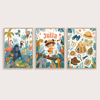 Jungle – Zestaw Personalizowanych Plakatów - Tiny Lines