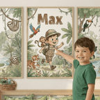 Jungle Adventure – Custom Poster Set - Tiny Lines