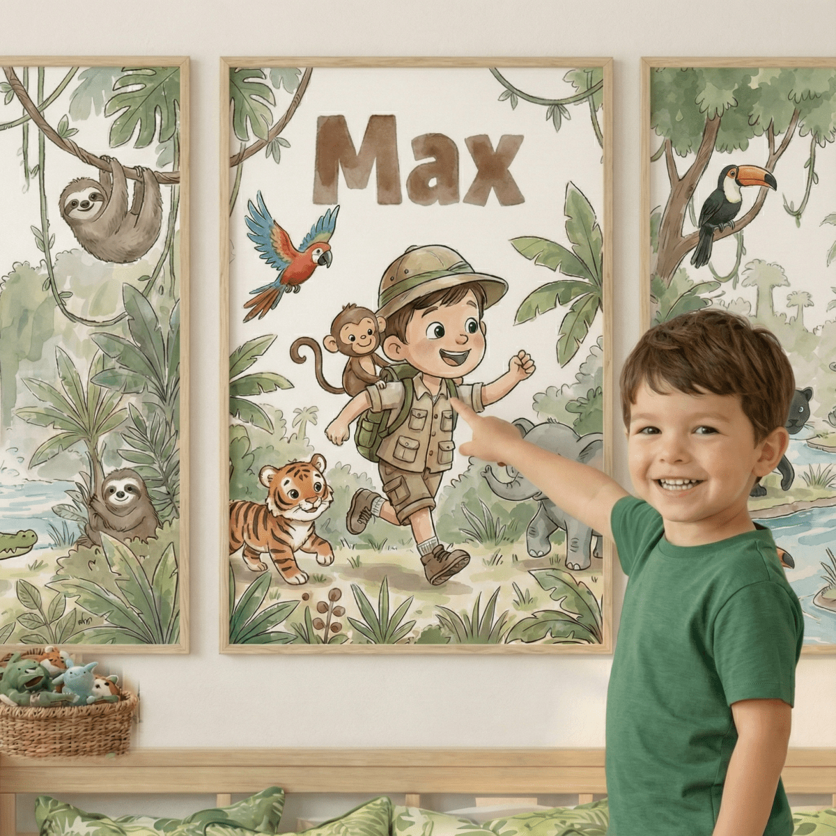 Jungle Adventure – Custom Poster Set - Tiny Lines