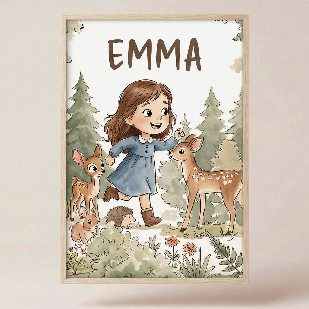 Little Woodland – Custom Poster Set - Tiny Lines