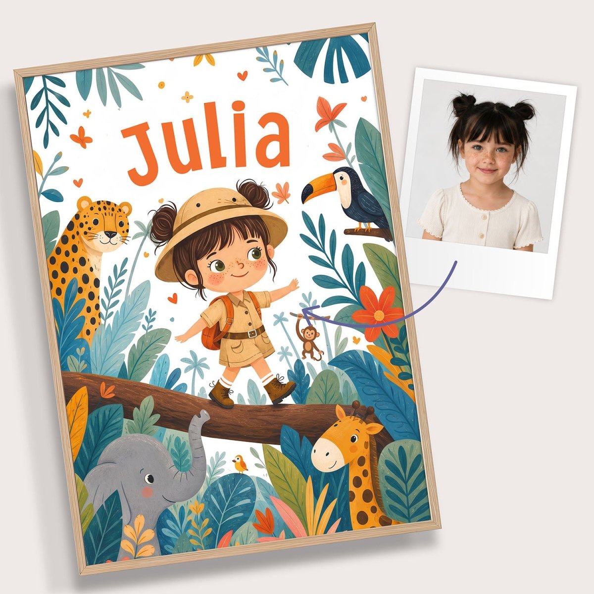 Jungle – Zestaw Personalizowanych Plakatów - Tiny Lines