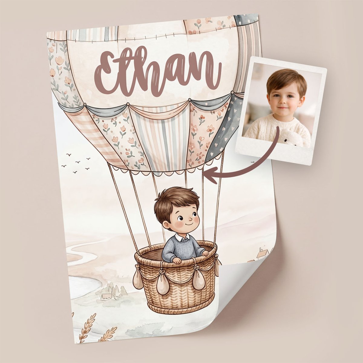 Balloon Adventure – Custom Poster - Tiny Lines