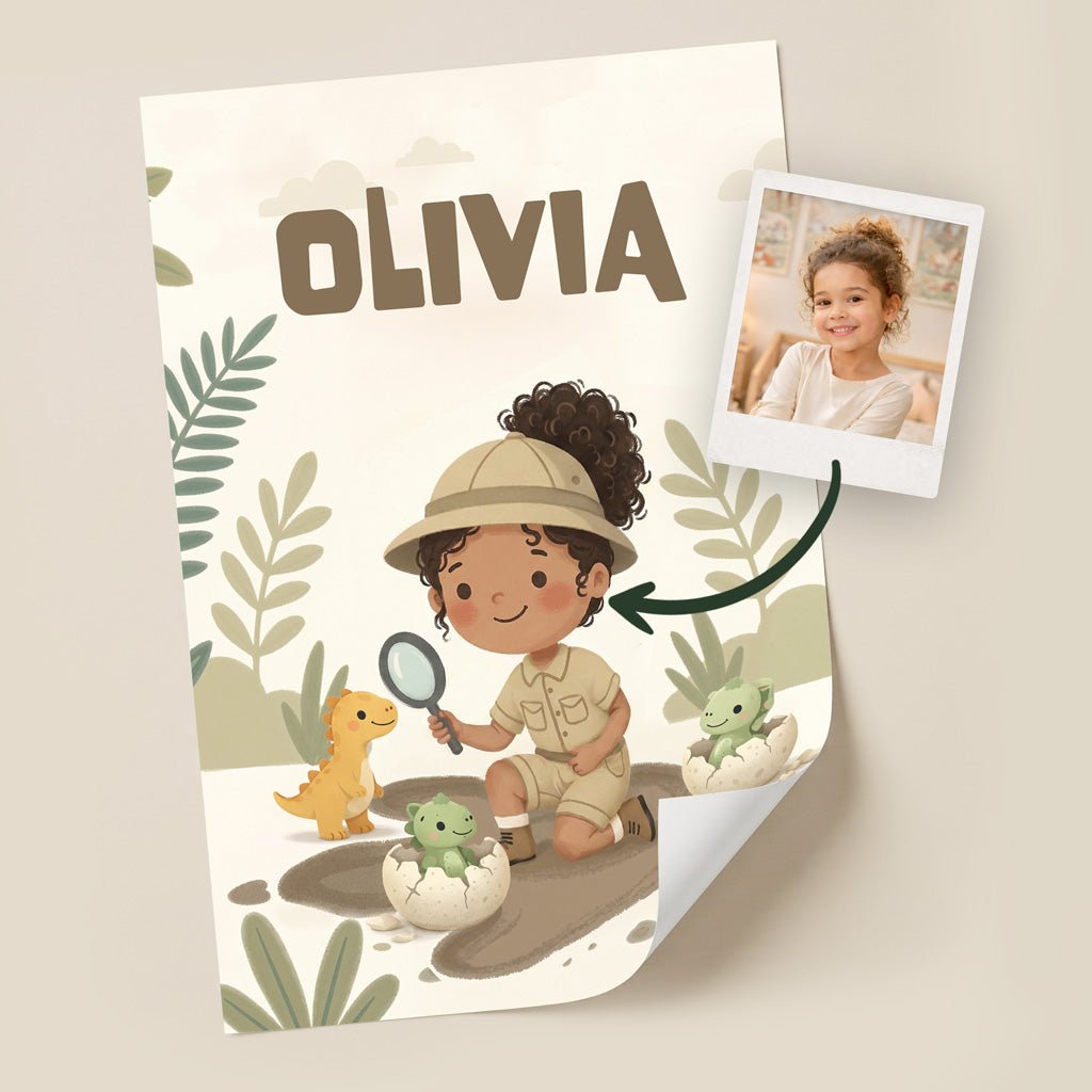 Dino Explorer – Custom Poster Set - Tiny Lines