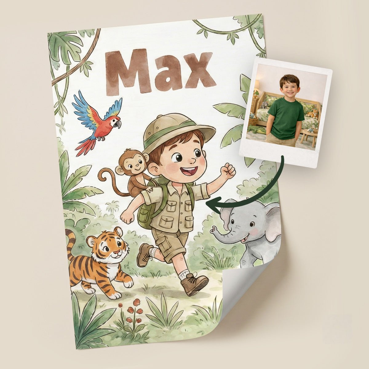 Jungle Adventure – Custom Poster Set - Tiny Lines