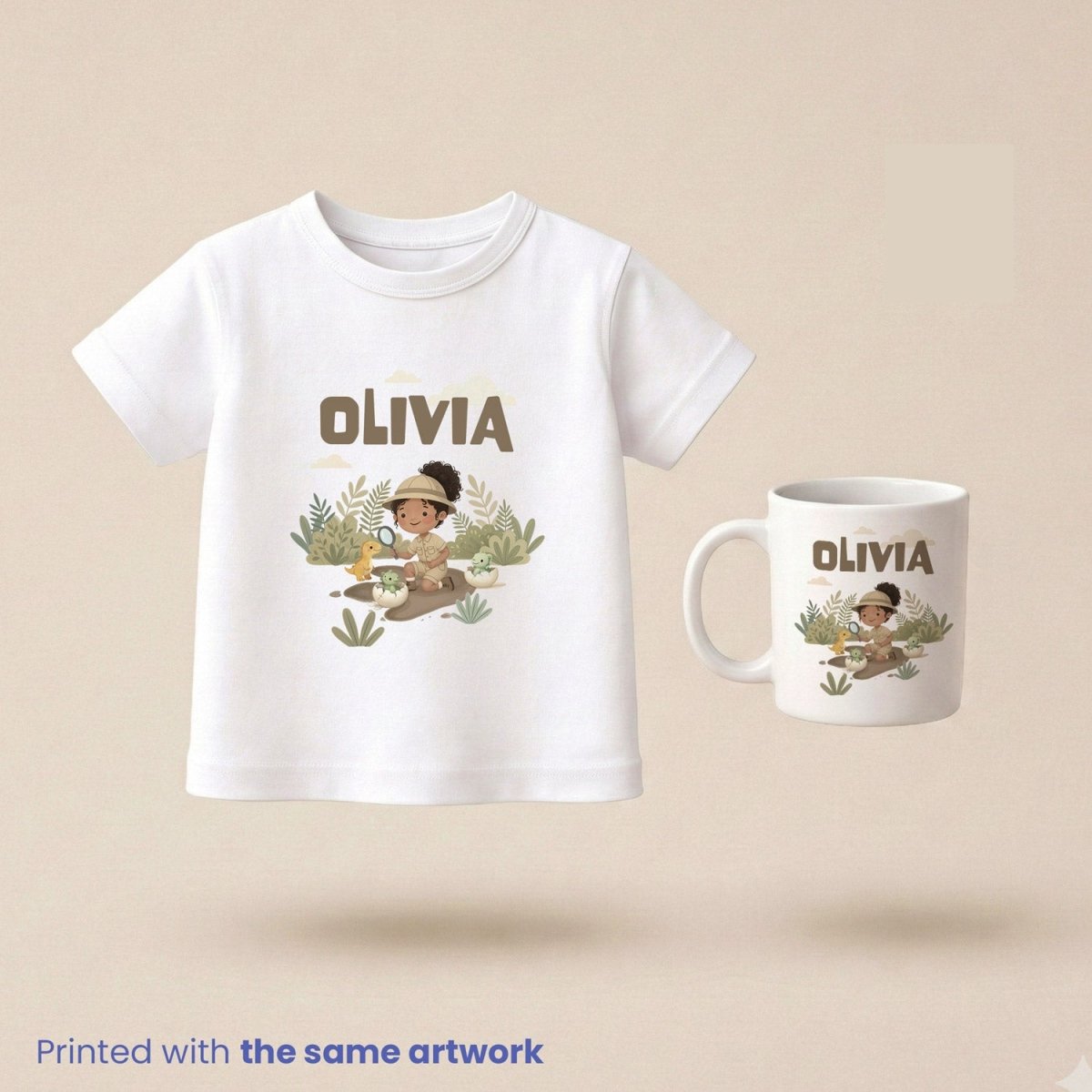 Dino Explorer – Custom Poster Set - Tiny Lines