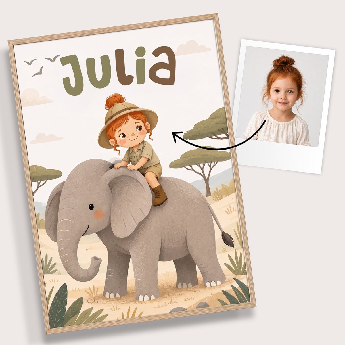 Safari – Zestaw Personalizowanych Plakatów - Tiny Lines