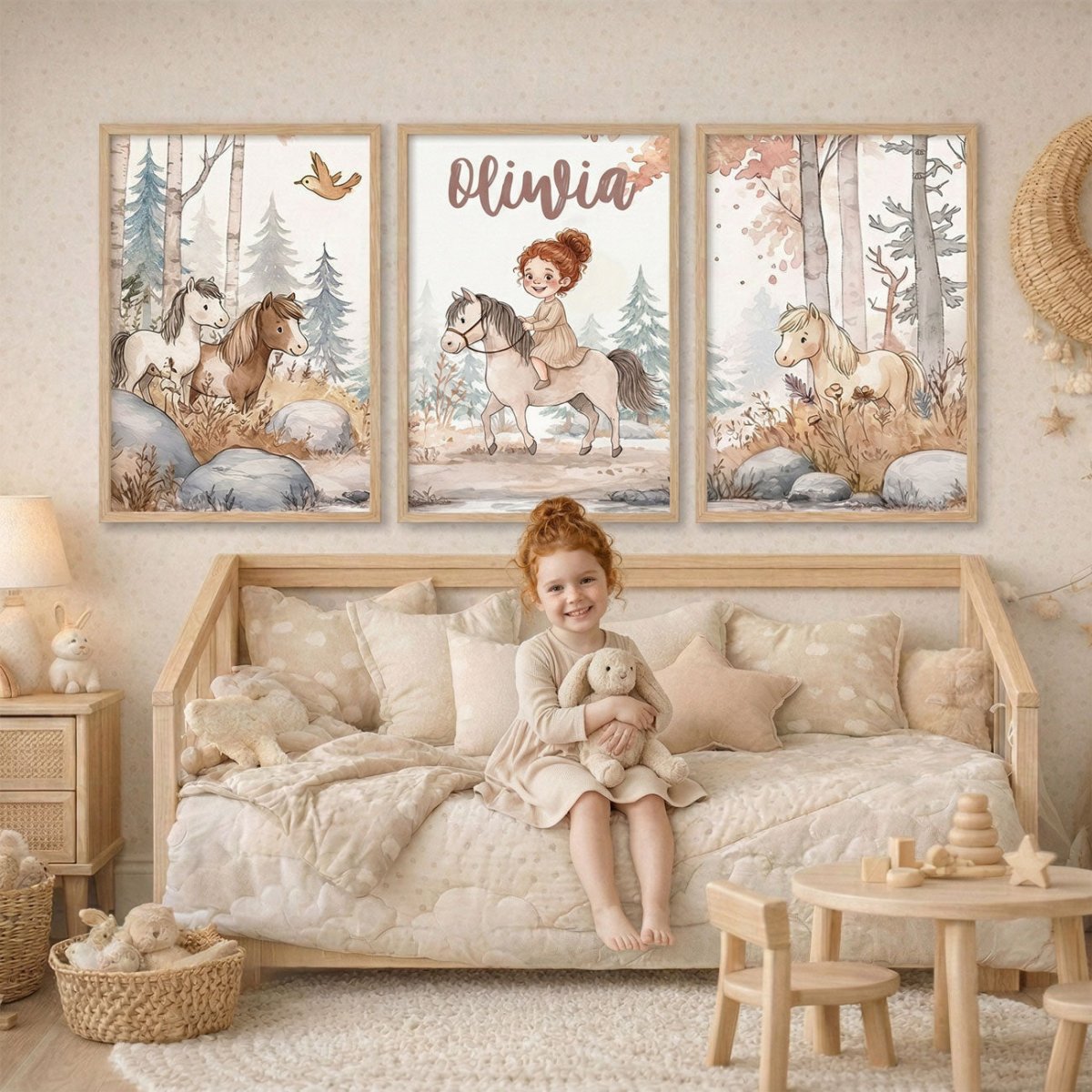 Magic Ponies – Zestaw Personalizowanych Plakatów - Tiny Lines