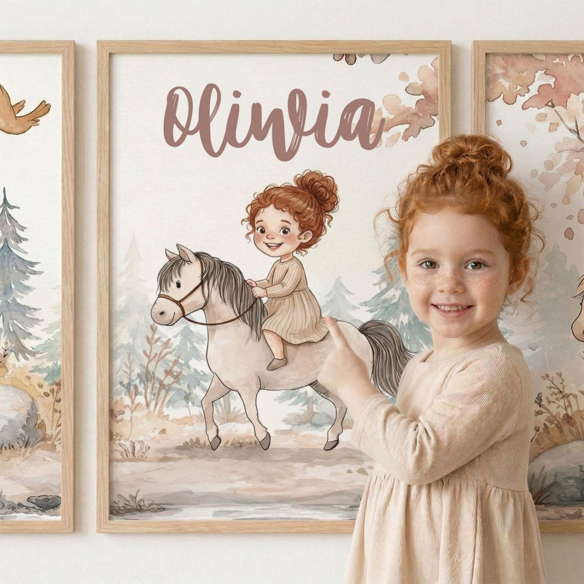 Magic Ponies – Zestaw Personalizowanych Plakatów - Tiny Lines