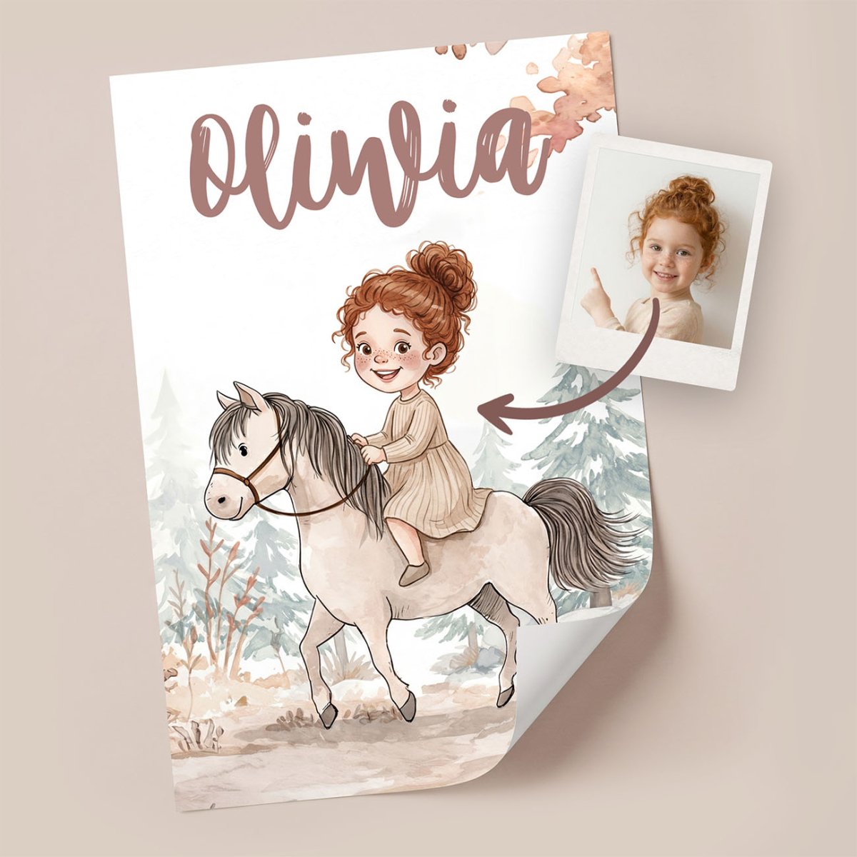 Magic Ponies – Zestaw Personalizowanych Plakatów - Tiny Lines